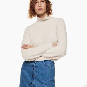 Wilfrid Free Hush Knit Turtleneck - silver birch - size S